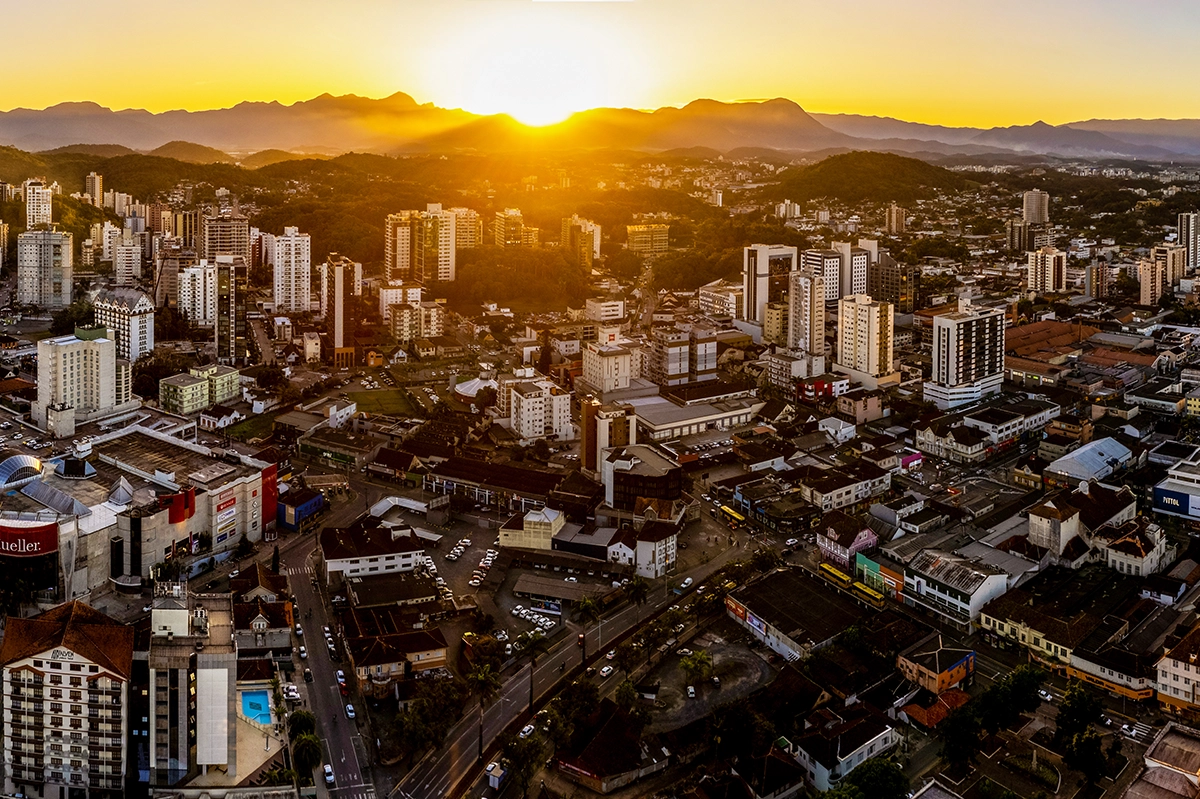 Pôr do sol em Joinville